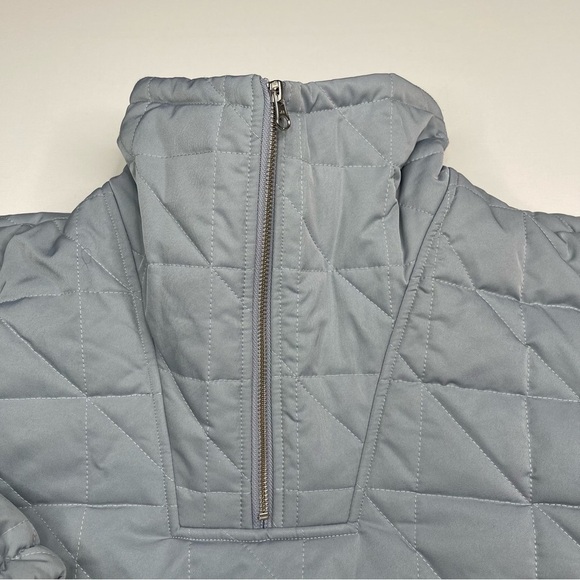 L'ACADEMIE Quinn Cropped Pullover Jacket Puffer Blue Street Date Winter Fall New - Picture 5 of 14